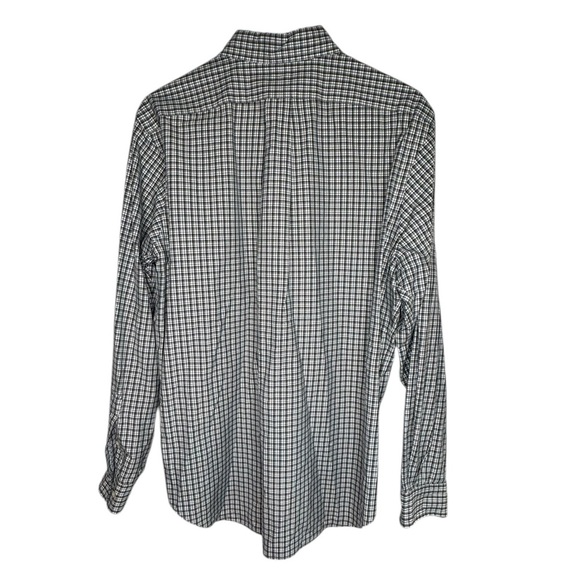 Ralph Lauren Classic Fit Button-Down Shirt - Black & White Check Size 16/L B434 - Picture 2 of 6